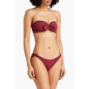 Zimmermann Separates Sculpt Tie Front Bra Burgundy US 10, AU 3, UK 14, FR 42